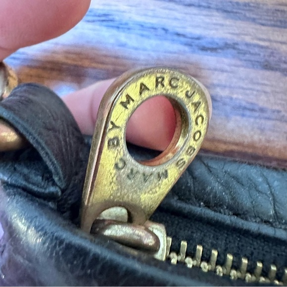 Marc by Marc Jacobs Classic Q Percy Black Pebble Leather Crossbody‎ Mini Handbag - Picture 4 of 11